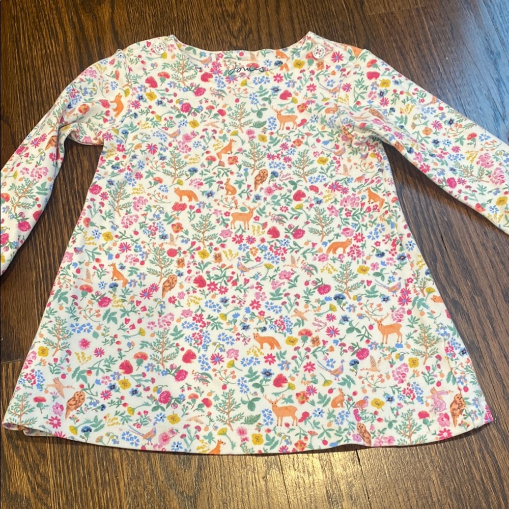 Joules Floral Print Kids Dress - Multicolor size 12-18 months